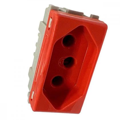 Imagem de Modulo Tramontina Liz/Lux² 1 Tomada 2P+T. 20A. Vermelha - 57115/039