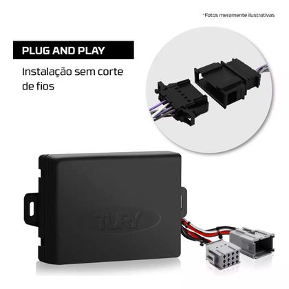 Imagem de Módulo Vidro Elétrico Citroen C3 2004 a 2012 4 Portas Conexão Plug Antiesmagamento Tury Pro 4.46 DN