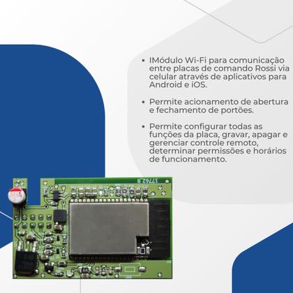 Imagem de Módulo Wi-Fi Simply Connect Motor Portão Abertura Inteligente Rossi