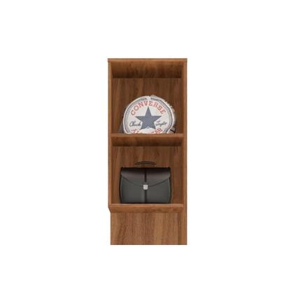 Imagem de Módulos de quarto Irlanda Armário Mesa de Cabeceira 71180K Irlanda c/ 1 Porta e 3 Gavetas Amendola/Branco - Demóbile