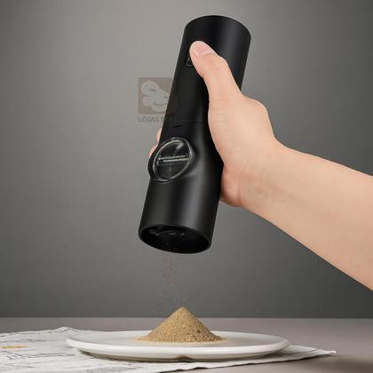 Imagem de Moedor à Pilha De Sal Pimenta Temperos Condimentos Automático Com Ajuste de Moagem Portátil Chef