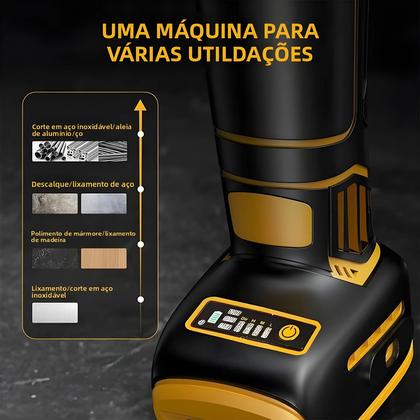 Imagem de Moedor Angular Sem Fio Dewalt 20V - 125mm, Sem Escova, para Polimento