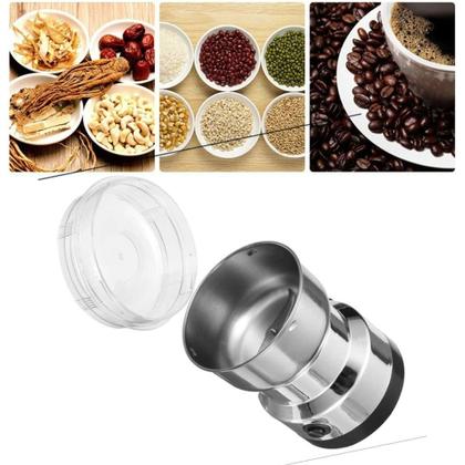 Imagem de Moedor Café Grãos Especiaria Elétrico Moinho Triturador Moer