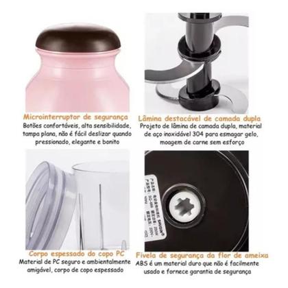 Imagem de Moedor Carne Elétrico Picador Mini Processadores 220