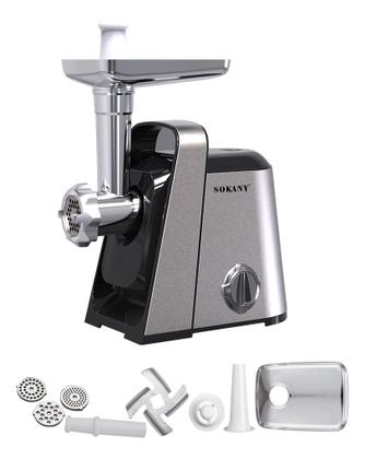 Imagem de Moedor Carne Linguiça Elétrico Linguiça Potente Profissional Maquina Inox 110v