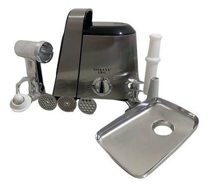 Imagem de Moedor Carne Linguiça Elétrico Linguiça Potente Profissional Maquina Inox 110v