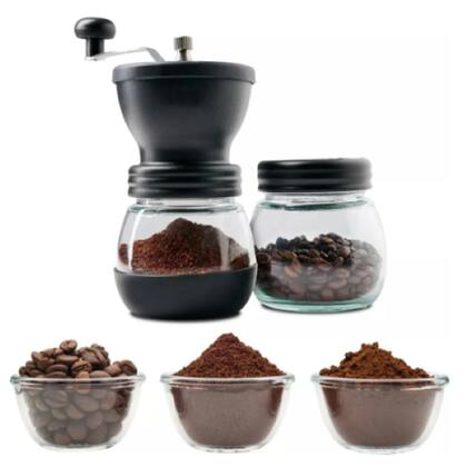 Imagem de Moedor De Café Ajustável Manivela Giratória Moagens Grãos