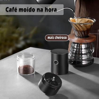 Imagem de Moedor De Café Elétrico Moinho De Café Automático Grãos Usb