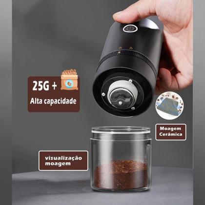 Imagem de Moedor De Café Elétrico Moinho De Café Automático Grãos Usb