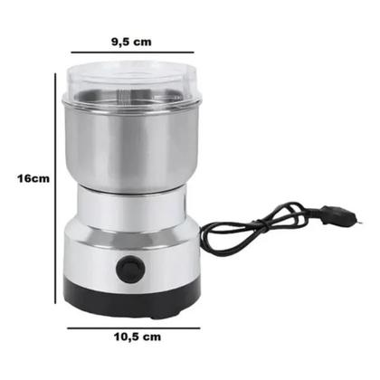 Imagem de Moedor De Café Elétrico Triturador De Grãos Ervas Sementes 4 Lâminas Inox
