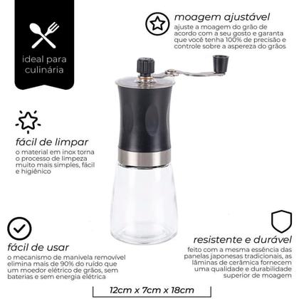 Imagem de Moedor de Café Manual Com Núcleo em Cerâmica