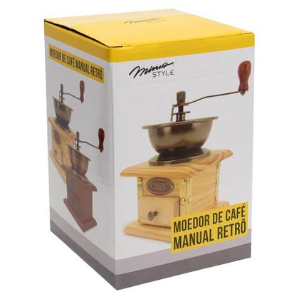Imagem de Moedor De Café Manual Retrô Madeira Brown - Mimo Style