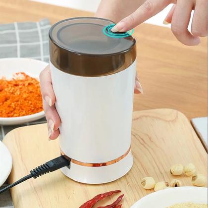 Imagem de Moedor De Café Pimenta Elétrico Automático Grãos Resistente Em Inox 