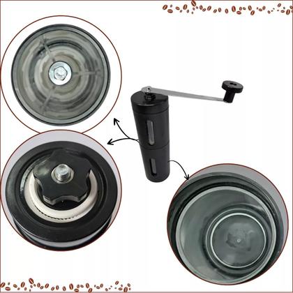 Imagem de Moedor de Café Prático + Garrafa Bule Paris 500ml - Preto Unitermi