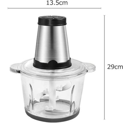 Imagem de Moedor de Carne Elétrico 2L com Grande Capacidade, Aço Inoxidável, 110v