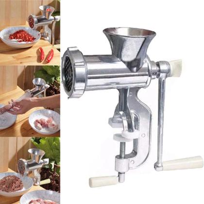 Imagem de Moedor De Carne, kafta, Hambúrger, Linguiça, Legumes Multiuso Manual Profissional Número 10