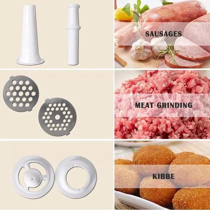 Imagem de Moedor de Carne Profissional Automático Elétrico, Kibe, Carne Moída, Linguiça