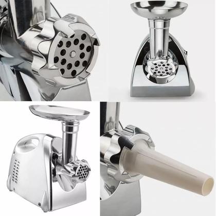 Imagem de Moedor de Carne Profissional Automático Elétrico, Kibe, Carne Moída, Linguiça