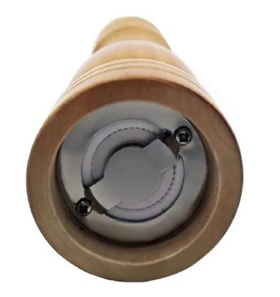 Imagem de Moedor De Pimenta E Sal Madeira Moinho Cerâmica 20cm Tempero Grande