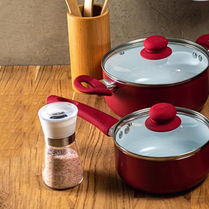 Imagem de Moedor de Pimenta e Sal Tempero Transparente com Tampa Branca 170ml Lyor