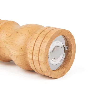 Imagem de Moedor de Pimenta Sal Grãos Temperos Manual Madeira 14cm