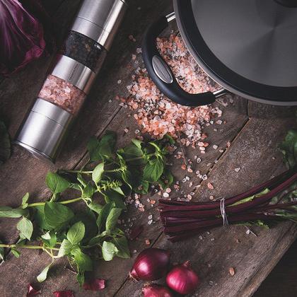 Imagem de Moedor Duplo de Sal e Pimenta Tramontina Realce 61655000 Inox