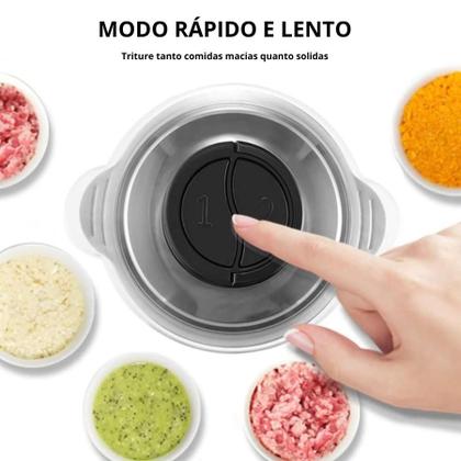 Imagem de Moedor Elétrico 2L para Carne e Alimentos, Compacto e Versátil, 110v