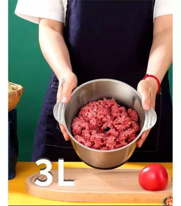 Imagem de Moedor Elétrico Potente Carne Picador Legumes Temperos Inox