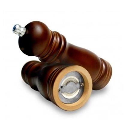 Imagem de Moedor Manual Em Madeira Para Sal Pimenta e Temperos 21cm