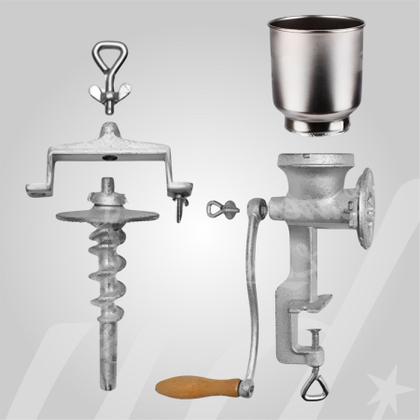 Imagem de Moedor Manual Grãos Milho Café Aveia Em Ferro Fundido Com Manivela e Fixador de Mesa