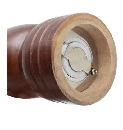 Imagem de Moedor Manual Pimenta Sal Grãos Tempero Condimento Madeira