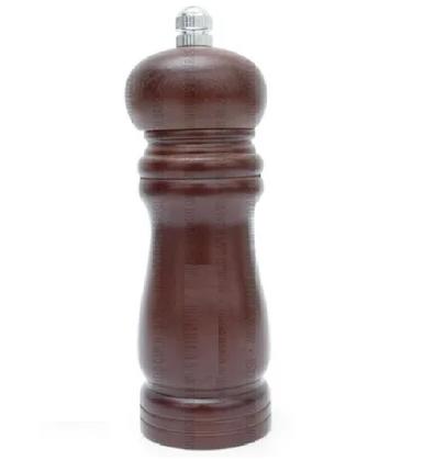 Imagem de Moedor Manual Pimenta Sal Grãos Tempero Condimento Madeira