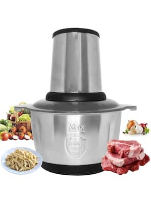 Imagem de Moedor Multiprocessador Eletrico De Carne e Legumes Alimentos  2l inox  850w