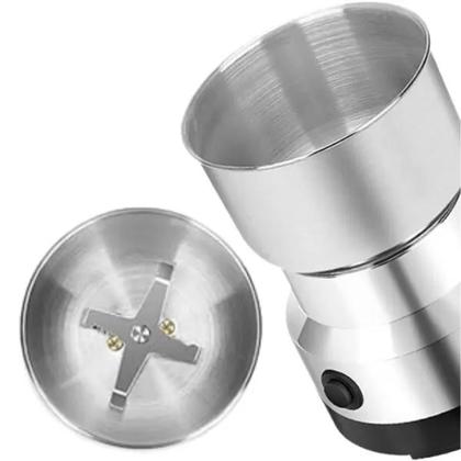 Imagem de Moedor Triturador de Grãos Elétrico Inoxidável Processador de Café Ultra Rápido 110vS