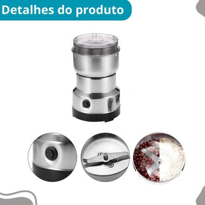 Imagem de Moinho de Café Portátil  110V Tampa com Trava