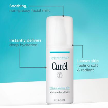 Imagem de Moisture Facial Milk Moisturizer Curel para pele seca e sensível