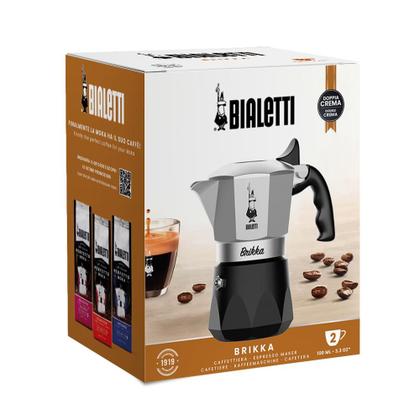 Imagem de Moka Pot Bialetti Nuova Brikka 2 Xícaras - Compatível com Fogões a Gás e Elétricos