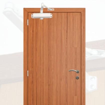 Imagem de Mola Aérea Amortecedor Braço Hidráulico Branco Para Portas De Madeira Alumínio Interna E Externa