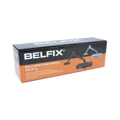 Imagem de Mola Aérea Automática para Portas até 45 KG Preta BELFIX