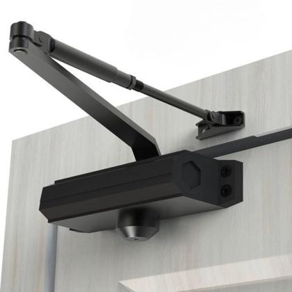 Imagem de Mola Aérea Preta Braço Hidráulico Amortecedor Para Portao Porta Não Bater Força 3