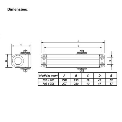 Imagem de Mola aerea soprano f3-6 a706 prata 120 kg