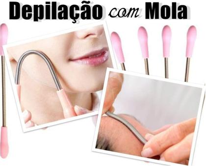 Imagem de Mola Depiladora Depilatória Pelos Faciais Rosto Buço