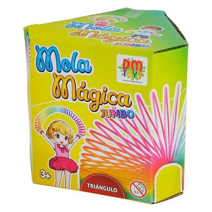 Imagem de Mola Magica Jumbo Triangulo DM TOYS DMT6334