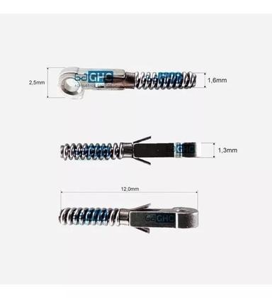 Imagem de Molas MD 210 Conserto Óculos Cinza 1,4mm (20 uni)