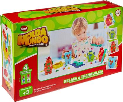 Imagem de Molda Mundo Massinha De Modelar Bonecos Divertidos Dismat