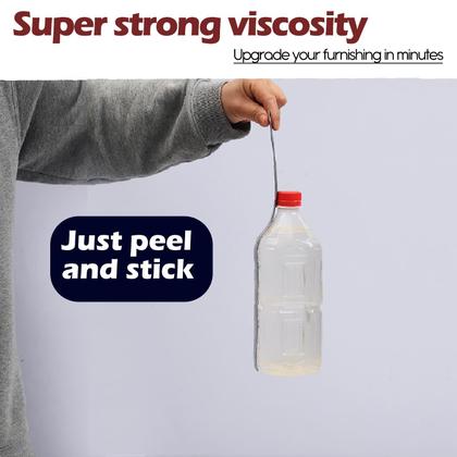 Imagem de Moldagem de acabamento de parede Acewell 10m em PVC prateado autoadesivo