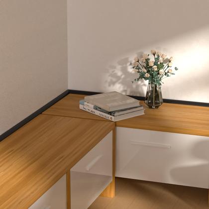 Imagem de Moldagem flexível em um quarto de círculo Risunpet Mini Peel and Stick