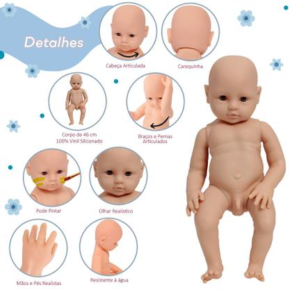 Imagem de Molde Boneco Bebê Reborn Arthur Com Corpo 100% Silicone