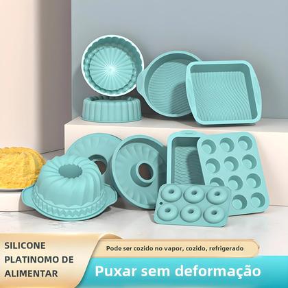 Imagem de Molde de Bolo 3D de Silicone para Decoração de Pastelaria - DIY