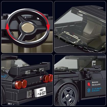 Imagem de Molde de brinquedo de construção King Initial D Nissan Skyline GTR32 359 unidades
